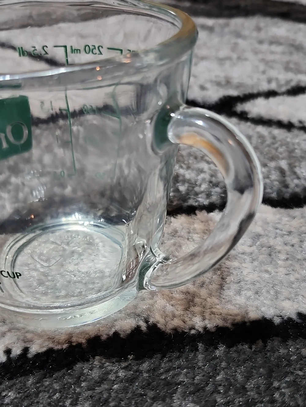 VINTAGE ANCHOR HOCKING OVEN ORIGINALS GREEN ONE-CUP MEASURING CUP
